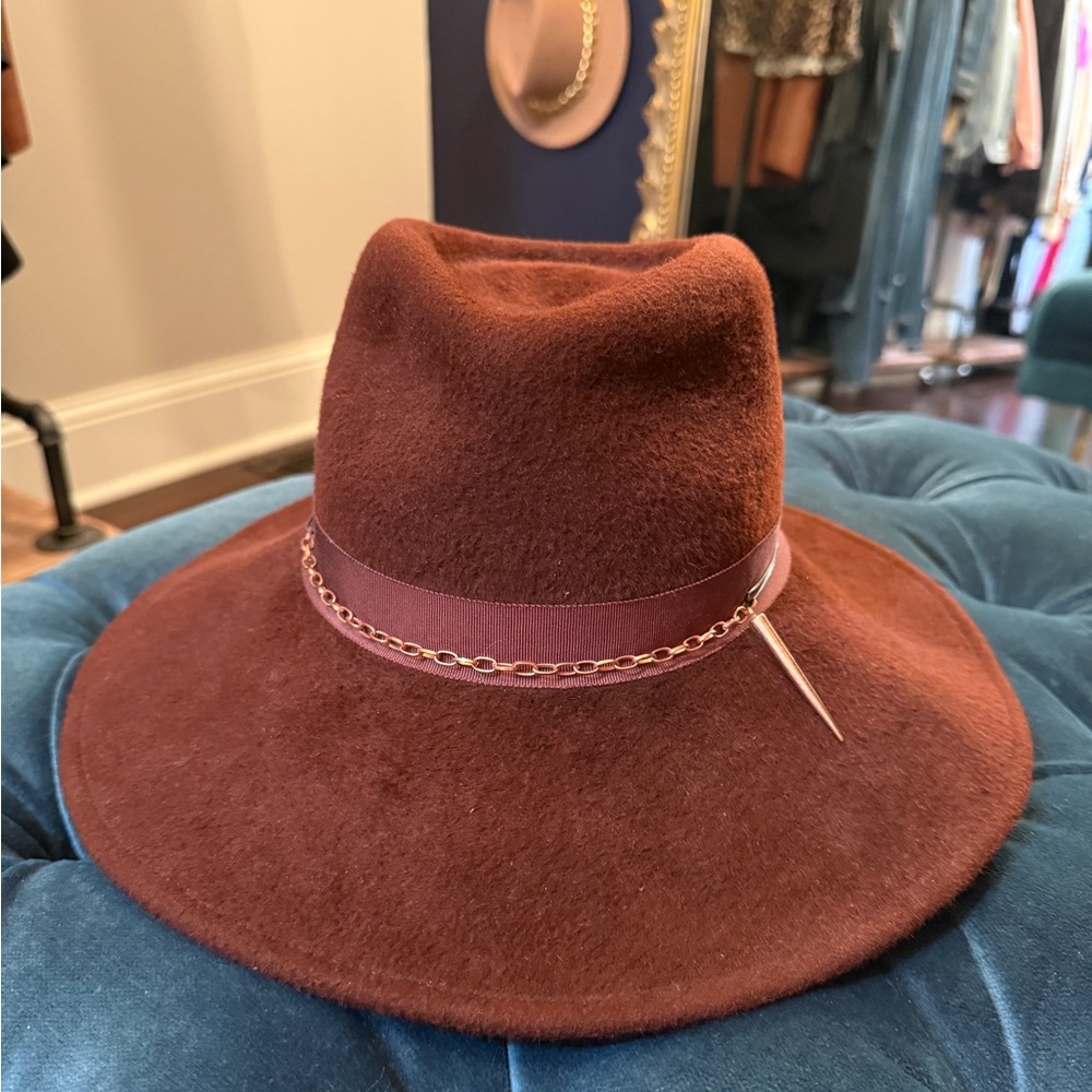 Cha Chas House of ill Repute-NYC -hat-wine/burgundy colored